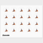 Halloween Ronde Sticker (Vel)