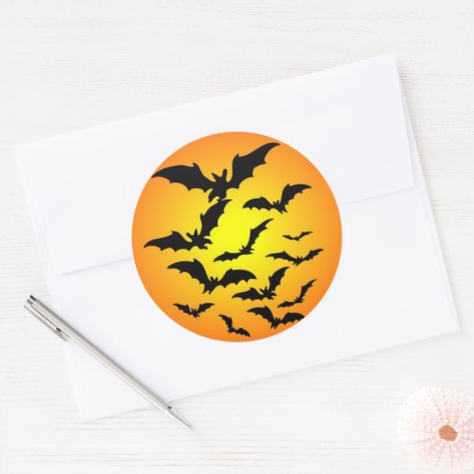 Halloween Ronde Sticker (Envelop)