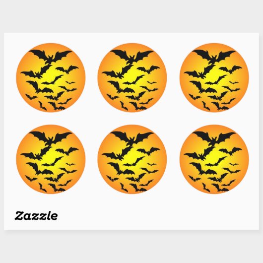 Halloween Ronde Sticker (Vel)