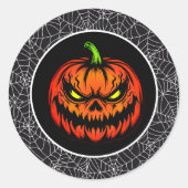 Halloween  ronde sticker (Voorkant)