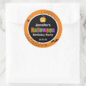 Halloween Ronde Sticker (Tas)