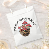 Halloween Rood Pet Paddenstoelen Bedankzakje (Geknipt)