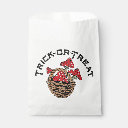 Halloween Rood Pet Paddenstoelen Bedankzakje (Voorkant)