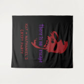 Halloween Rood Schedel Horror Thema Feest Achtergr Wandkleed (Voorkant (horizontaal))