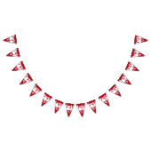 Halloween Rood Wit Spooky Bloedpatroon Vlaggetjes (Alle)