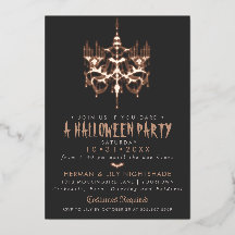 Halloween Roos Gold Foil Chandelier