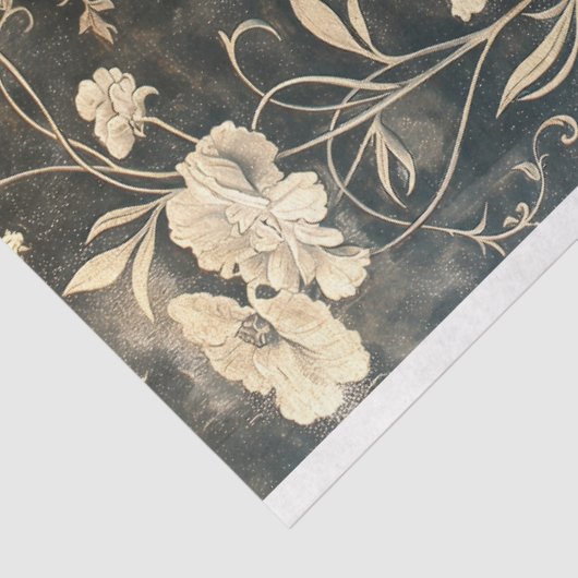  Halloween Roos Gothic Skeleton Decoupage Tissuepapier (Detail)