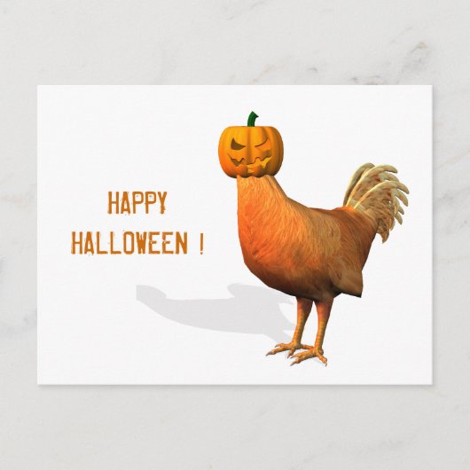 Halloween Rooster Briefkaart (Voorkant)