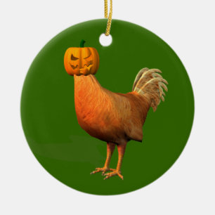 Halloween Rooster Keramisch Ornament