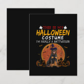 Halloween Rottweiler Grappige Hond Kleding Liefheb Kaart (Voorkant / Achterkant)