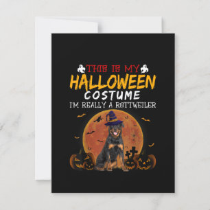 Halloween Rottweiler Grappige Hond Kostuum Liefheb Kaart