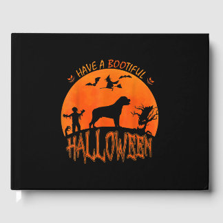 Halloween Rottweiler Hond Grappig Enge Kostuum Lov Gastenboek