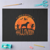 Halloween Rottweiler Hond Grappig Enge Kostuum Lov Tissuepapier (Craft)