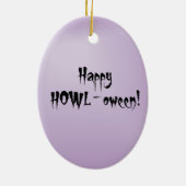 Halloween Rottweiler Keramisch Ornament (Achterkant)