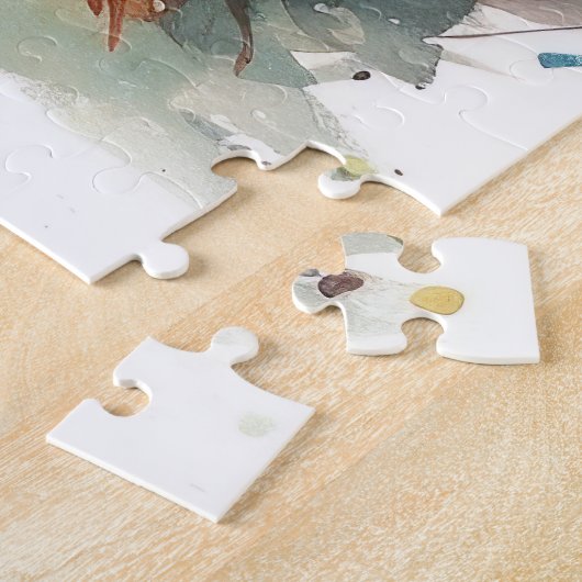 Halloween Rottweiler met pompoenen eng Legpuzzel (Zijkant)