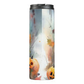 Halloween Rottweiler met pompoenen eng Thermosbeker (Achterkant)