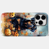 Halloween Rottweiler met Pompoenen Schrikbarend Case-Mate iPhone Case (Achterkant (horizontaal))