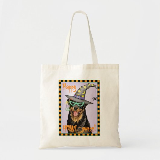 Halloween Rottweiler Tote Bag (Voorkant)