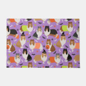 Halloween Rough Collie Doormat Deurmat (Voorkant)