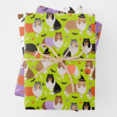 Halloween Rough Collie Inpakpapier Vel (In situ)