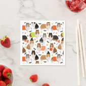 Halloween Rough Collie Napkins Servet (Insitu)
