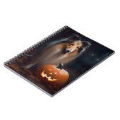 Halloween Rough Collie with Pumpkins Scary Notitieboek (Linkerzijde)