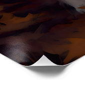 Halloween Rough Collie with Pumpkins Scary Perfect Poster (Hoek)