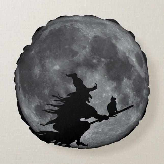 Halloween Round Pillow Rond Kussen (Voorkant)