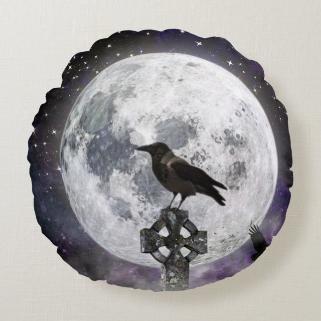 Halloween Round Pillow Rond Kussen (Voorkant)