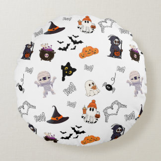 Halloween Round Pillow Rond Kussen