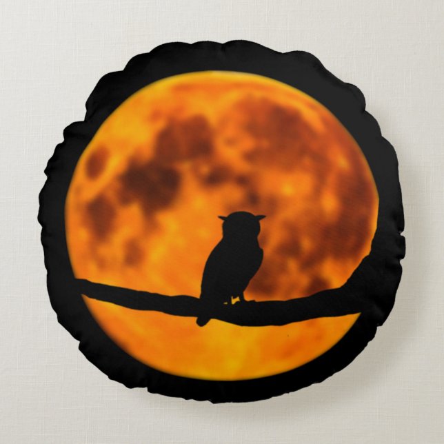 Halloween Round Pillow Rond Kussen (Voorkant)
