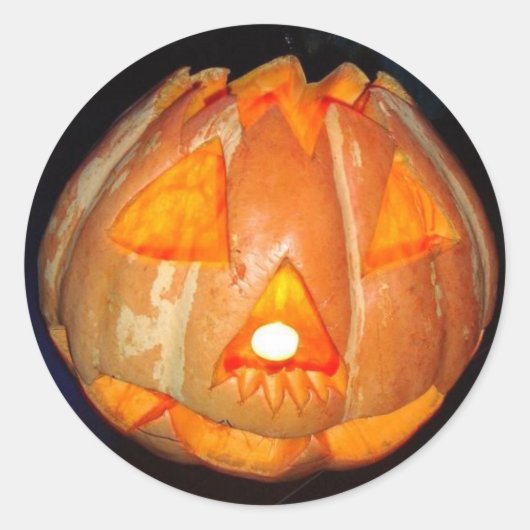 Halloween Round Sticker (Voorkant)