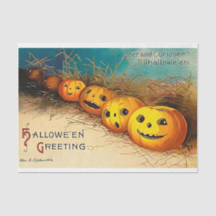  halloween row van Jack O' Lantern Creepy Tissuepapier