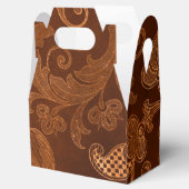 Halloween Royal Bloemen Damast Patroon Bedankdoosjes (Geopend)