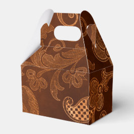 Halloween Royal Bloemen Damast Patroon Bedankdoosjes