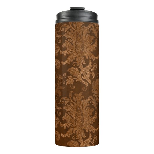 Halloween Royal Floral Damask Thermosbeker (Voorkant)