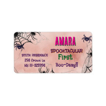Halloween Roze en spinnen Verjaardag Halloween