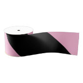 Halloween roze en zwart gestreept grosgrain lint (Spoel)