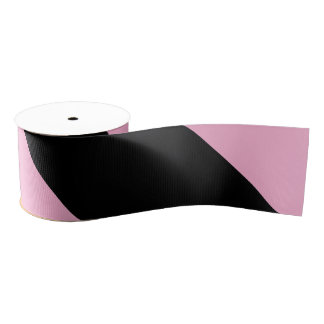 Halloween roze en zwart gestreept grosgrain lint