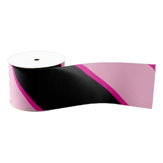 Halloween roze en zwart gestreepte Grosgrain Ribbo Grosgrain Lint