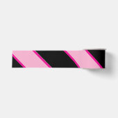 Halloween Roze en Zwarte Gestreepte Grosgrain Lint (Voorkant)