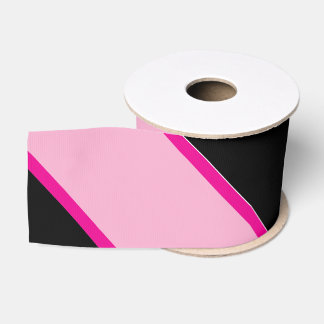Halloween Roze en Zwarte Gestreepte Grosgrain Lint