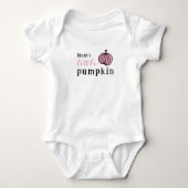 Halloween roze kleine pompoen romper (Voorkant)