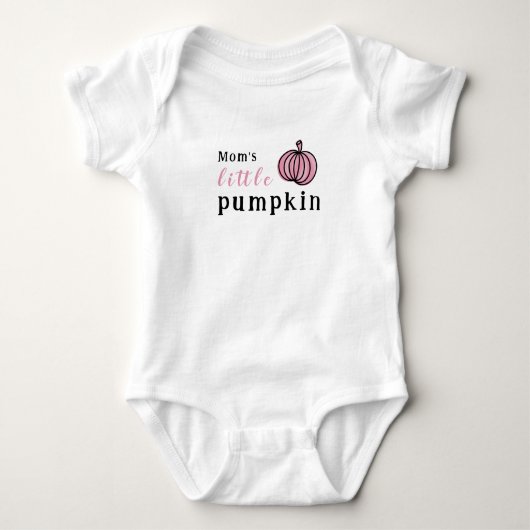 Halloween roze kleine pompoen romper (Voorkant)