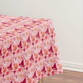 Halloween roze Schattige niet eng spook heks party Tafelkleed