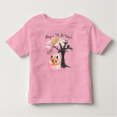 Halloween Roze Spooky 4e Verjaardag Kinder Shirts (Voorkant)