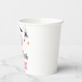 Halloween Roze Trick or treat Pompoenen Spinnenweb Papieren Bekers (Links)