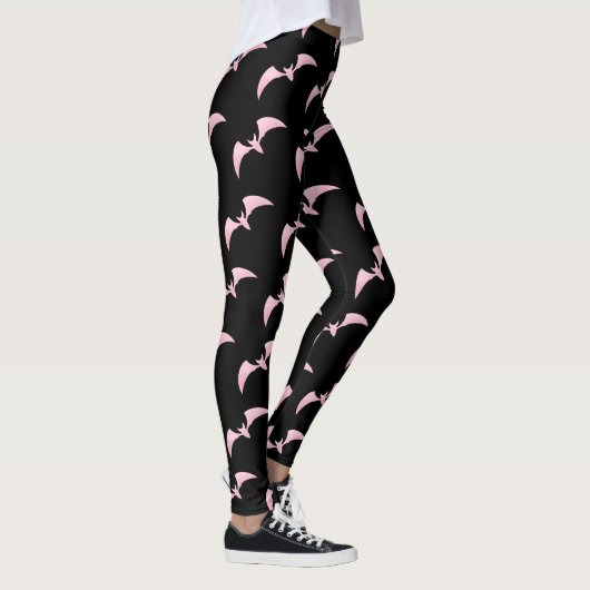 Halloween roze vlekjes Leggings (Rechts)
