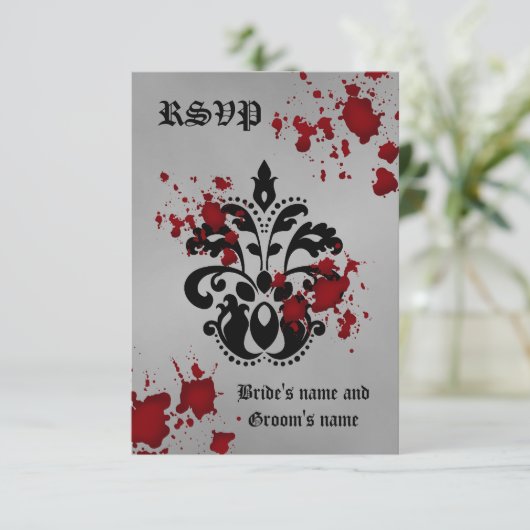 Halloween rsvp bruiloft (Staand voorkant)