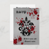 Halloween rsvp bruiloft (Voorkant / Achterkant)